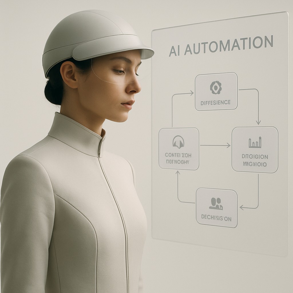 Operations team using AI automation for customer support, sales, and internal business processes in a modern enterprise setting